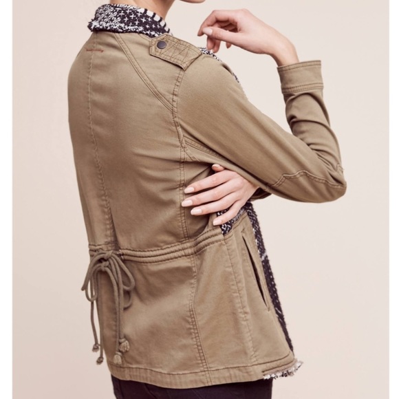 Hei Hei by Anthropologie  Fieldwork Anorak Military Jacket size Small - Picture 11 of 16